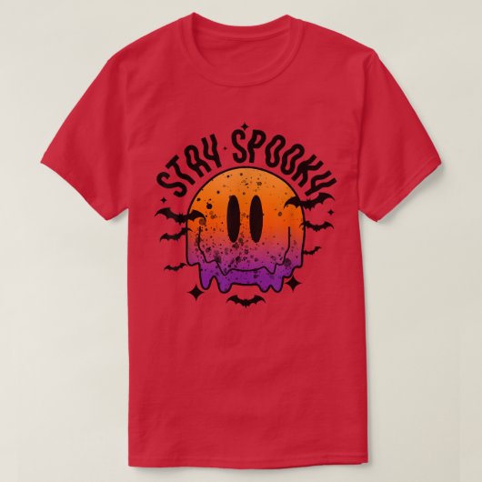 Bleibe Spooky Halloween T - Shirt (Design vorne)