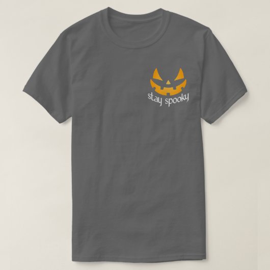 Bleibe Spooky Halloween T-Shirt (Design vorne)