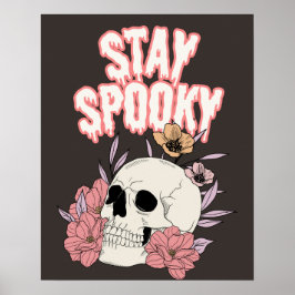 Bleibe Spooky Halloween Thema Wall Art Decor Poste Poster