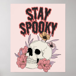 Bleibe Spooky Halloween Thema Wall Art Decor Poste Poster