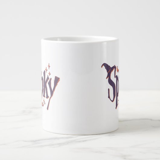 Bleibe Spooky Hexen Hexen Hexenhase Jumbo-Tasse (Vorderseite)