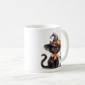 Bleibe Spooky - Hexenhutkatze Kaffeetasse (VorderseiteRechts)