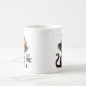 Bleibe Spooky - Hexenhutkatze Kaffeetasse (Mittel)