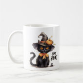 Bleibe Spooky - Hexenhutkatze Kaffeetasse (Links)