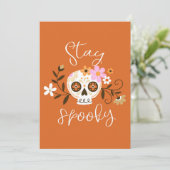 Bleibe Spooky Karte (Stehend Vorderseite)