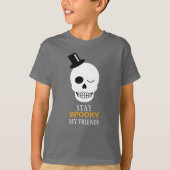 Bleibe Spooky Meine Freunde Gentleman Skull Kids T-Shirt (Vorderseite)
