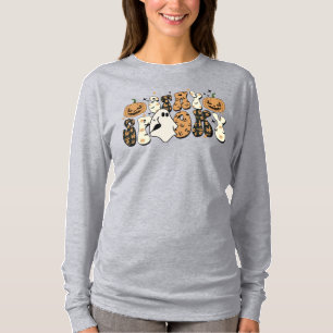 Bleibe Spooky   Niedlich Funny Halloween Retro Gho T-Shirt