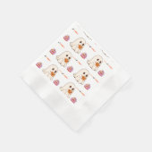 Bleibe Spooky Niedlich Ghost & Pumpkin Halloween-P Serviette (Ecke)