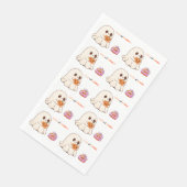 Bleibe Spooky Niedlich Ghost & Pumpkin Halloween-P Serviette (Ecke)