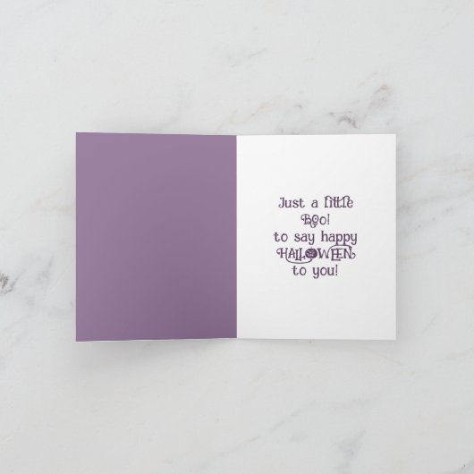 Bleibe Spooky Niedlich Skeleton Hund Halloween Karte (Innenseite)