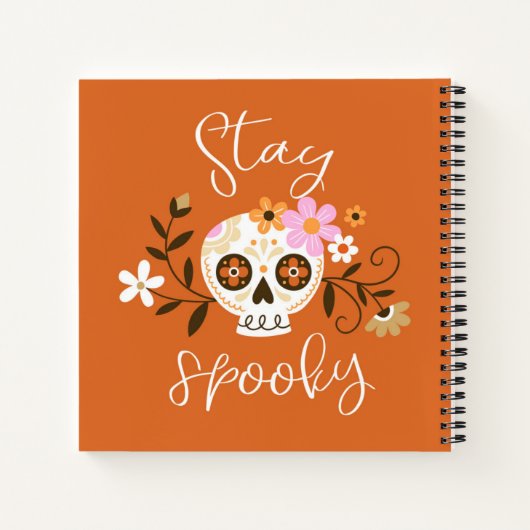 Bleibe Spooky Notizblock (Rückseite)