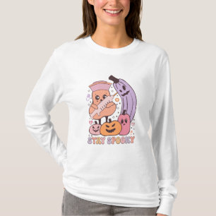 Bleibe Spooky Nurse Halloween Long Sleeve T-Shirt