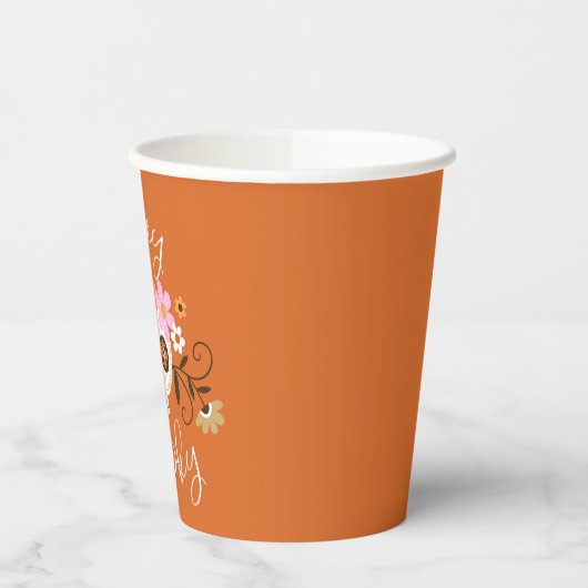 Bleibe Spooky Pappbecher (Links)