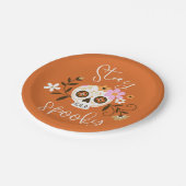 Bleibe Spooky Pappteller (Schrägansicht)