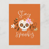 Bleibe Spooky Postkarte (Vorderseite)