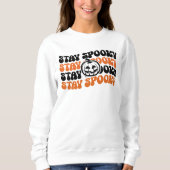 Bleibe Spooky Pumpkin Patch Halloween Sweatshirt (Vorderseite)