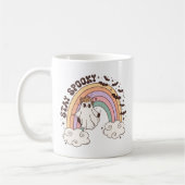 Bleibe Spooky Retro Groovy Halloween Kaffeetasse (Links)