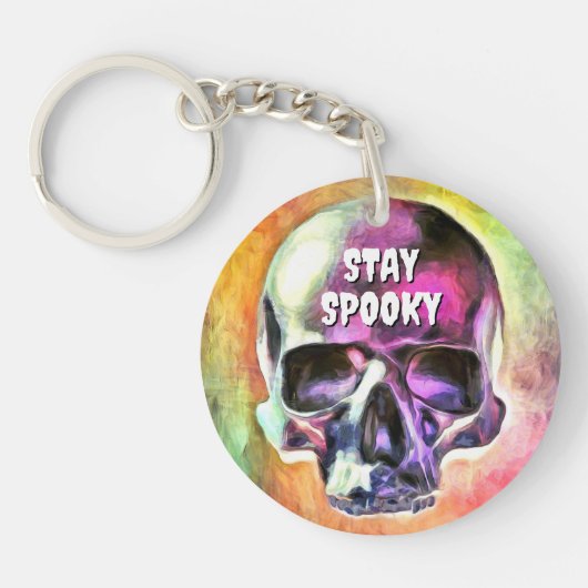 Bleibe Spooky. Schlüsselanhänger (Vorderseite)