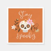 Bleibe Spooky Serviette (Vorderseite)