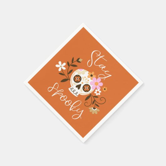 Bleibe Spooky Serviette (Ecke)