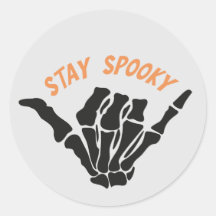 Bleibe Spooky Skeleton Hand Sticker