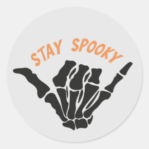 Bleibe Spooky Skeleton Hand Sticker