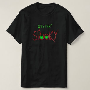 Bleibe Spooky - Spooky-Augen-Halloween-T - Shirt