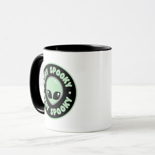 Bleibe Spooky Tasse (Vorderseite Links)