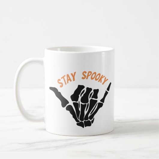 Bleibe Spooky-Tasse Kaffeetasse (Links)