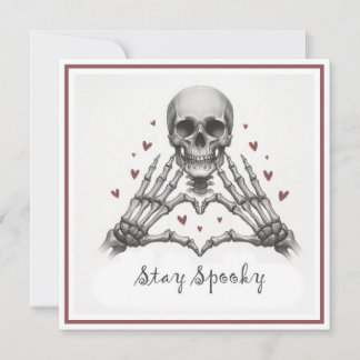 Bleibe Spooky Valentine Feiertagskarte