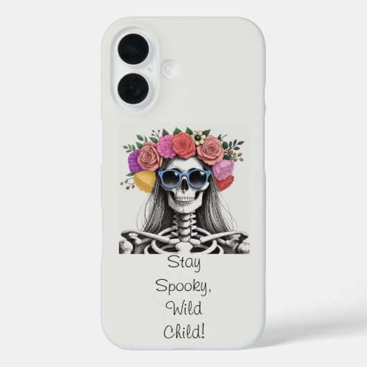 Bleibe Spooky Wild Child Case-Mate iPhone Hülle (Rückseite)