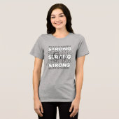Bleibe stark an dich selbst Tri-Blend shirt (Vorderseite voll)