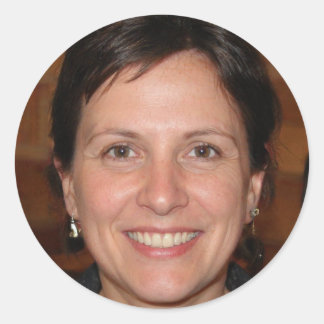 Bleibe stark, Bleibe positiv Runder Aufkleber