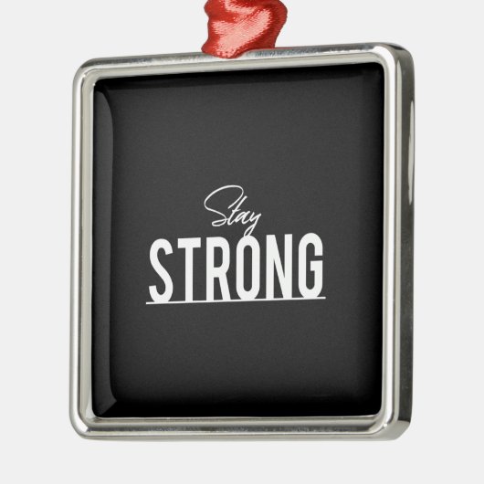 bleibe stark ornament aus metall (Links)