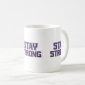 Bleibe starke Kühnheit Kaffeetasse (VorderseiteRechts)