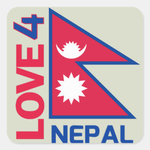 Bleibe Sticker für Nepal