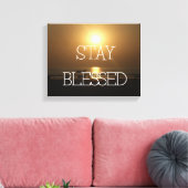 Bleibe Stretchierte Canvas Print Leinwanddruck (Insitu (Wohnzimmer))