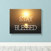 Bleibe Stretchierte Canvas Print Leinwanddruck (Insitu (Holzboden))