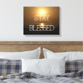 Bleibe Stretchierte Canvas Print Leinwanddruck (Insitu (Schlafzimmer))