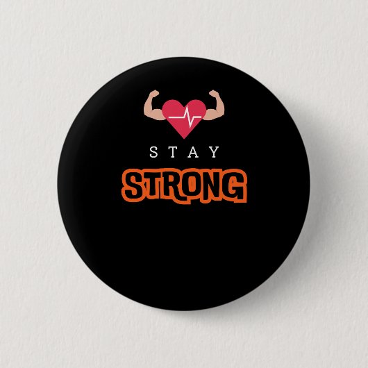 Bleibe Strong Button (Vorderseite)