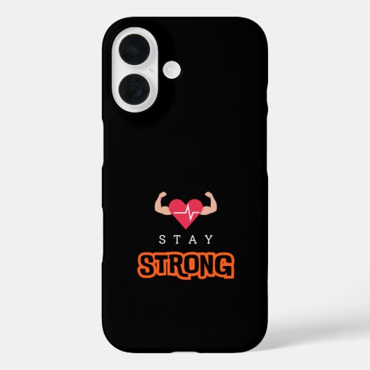 Bleibe Strong Case-Mate iPhone Hülle (Rückseite)