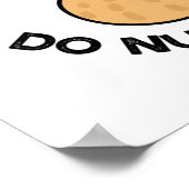 Bleibe Strong Do not Give up Funny Peanut Pub Poster (Ecke)