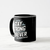 Bleibe Strong ewig Tasse (Vorderseite Links)