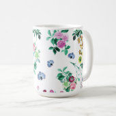 Bleibe Strong | Floral Kaffeetasse (VorderseiteRechts)