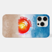 Bleibe Strong - Funky Beach Edition iPhone Hülle (Rückseite (Horizontal))