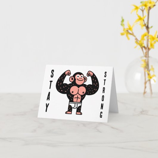 BLEIBE STRONG KARTE (Gelbe Blume)