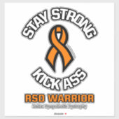 BLEIBE STRONG KICK...RSD AUFKLEBER (Blatt)