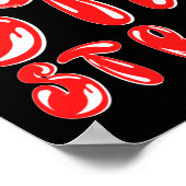 BLEIBE STRONG motivierend Graffiti-Stil Poster (Ecke)