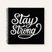 Bleibe Strong Notizblock (Vorderseite)