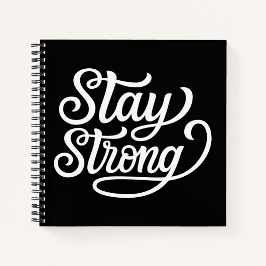 Bleibe Strong Notizblock (Vorderseite)